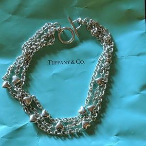 Tiffany scattered hearts necklace